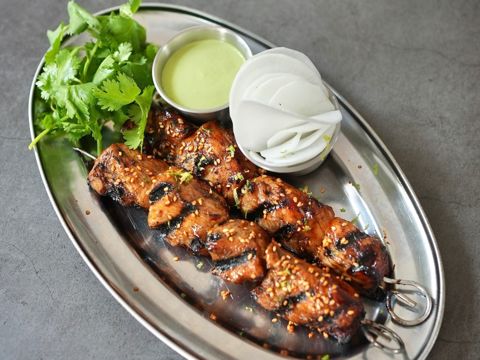 Шашлык из цыпленка в азиатском соусе